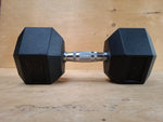 55 LB Rubber Hex Dumbbell