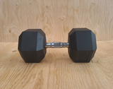 70 LB Rubber Hex Dumbbell