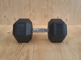 70 LB Rubber Hex Dumbbell