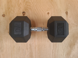 70 LB Rubber Hex Dumbbell