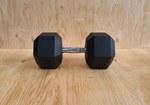 80 LB Rubber Hex Dumbbell