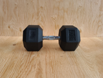 80 LB Rubber Hex Dumbbell